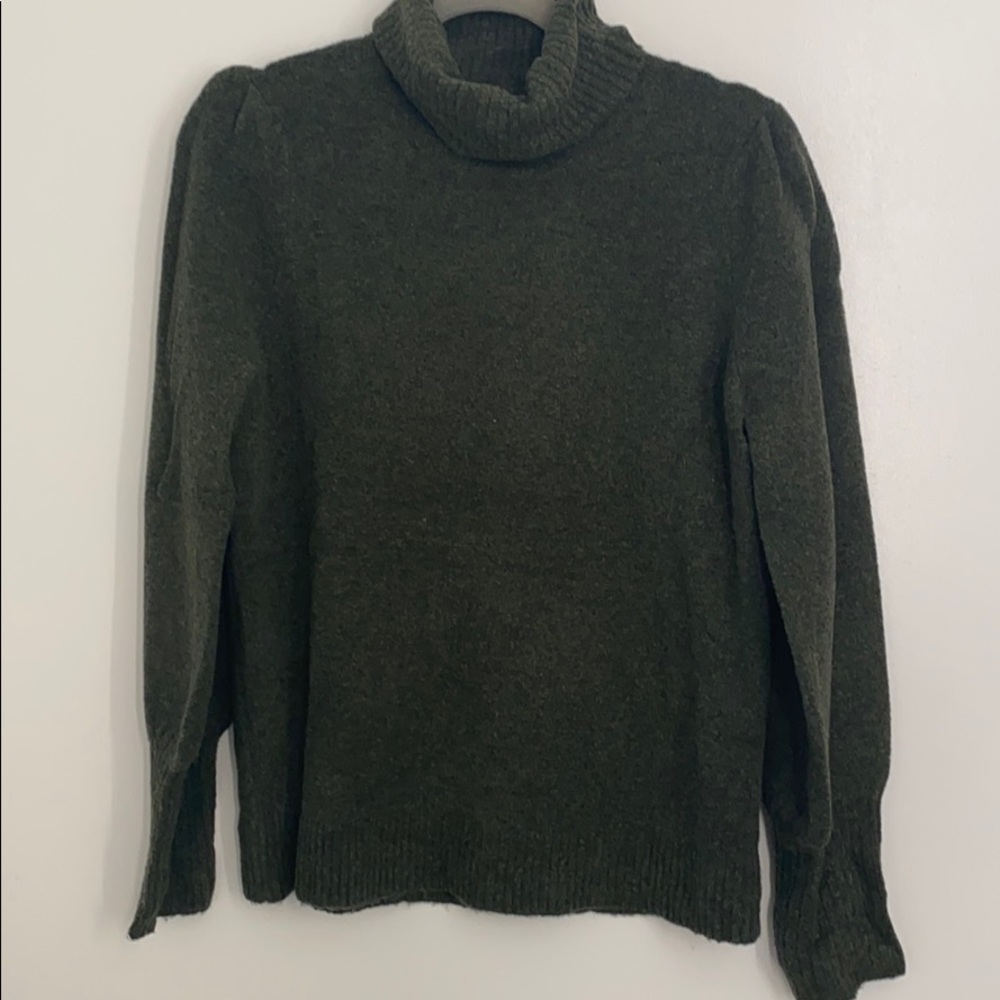 J Crew green sweater